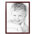 thumbnail image 2 of ArtToFrames 24" x 32" Flat Mahogany Veneer Picture Frame, 24x32 inch Brown Wood Poster Frame (WOM-5221),  Pack, 2 of 7
