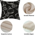 thumbnail image 3 of Fall Pillow Covers 16x16 Black Cream Pumpkin Decor Throw Pillows Case for Couch Maple Leaves Autumn Harvest Thanksgiving Farmhouse Outdoor Decorative Cushion Cases for Sofa Bed Set of 2, 3 of 6