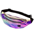 thumbnail image 1 of Riñonera Vibe Festival Gear Holográfica Morada para Hombre y Mujer, 1 of 7