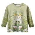 thumbnail image 3 of WEAIXIMIUNG Hauts à Manches Longues pour Fille Tout-Petit Pack Mode Fille Col Rond Uni Décontracté Confortable T-Shirt 160, 3 of 3