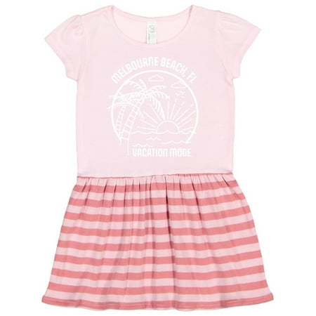 

Inktastic Summer Vacation Mode Melbourne Beach Florida Gift Toddler Girl Dress