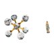 thumbnail image 1 of Escultura decorativa moderna de resina con forma de esfera femenina, ideal para escritorio, oficina, estante, sala de estar o como adorno para el, 1 of 8