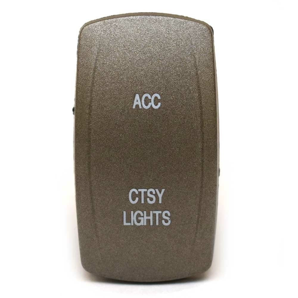 Carling On/Off/On Contura V Boat Rocker Switch | ACC/CTSY LTS 4 Spade