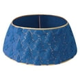 thumbnail image 1 of Festive Event & Party Decorative Stand with Gold Trim Skirt for Holiday Product Event & Party 2 Product Collar Gold Trimmed Skirt Decorative Stand For Festive Holiday Green, 1 of 3