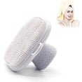 thumbnail image 2 of Soft Manual Silicone Facial Cleansing Brush, Anti-Slip Handheld Face Exfoliating And Massage Scrubber, Gentle Face Wash For All Skin Clean Pore Blackh, 2 of 5