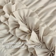 thumbnail image 3 of Thermal Insulated Blackout Window Curtains, 52" W x 96" L x 2 Panels, Boho Window Treatments with 3 Rows of Butterfly Flowers, Rustic Rod Pocket Drapes for Room, Camel (LQ-30), 3 of 11