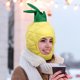 thumbnail image 3 of FELTECHELECTR Sombrero de piña, gorra de piña tropical, divertido sombrero de peluche, tocado de fruta, accesorio fotográfico, suministros para fiestas, 3 of 6
