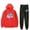 Red, variant on Freya Skye Silent Treatment Men/Women Fall Suit Hoodies Sportswear Hooded Ankle Banded Pant Two Piece Set