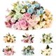 thumbnail image 1 of Ramo de Flores Artificiales, Paquete de 6 Unidades Ramo de Flores Secas Flor Rosa Lila para Decoración del Hogar, Novia, Boda, Fiesta, Festival, 1 of 4