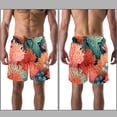 thumbnail image 3 of luoweisi Men's Beach Shorts Quick Dry Swim Trunks with Mesh Lining Coral L, 3 of 5