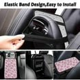 thumbnail image 6 of Yuyamidu Pink Cow Print Car Arm Rest Cover Pad Soft Auto Center Console Armrest Pad for Most Cars, Trucks, and SUVs Interior Decor Accessories Warm Car Console Covers, 6 of 7