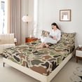 thumbnail image 4 of Castle Fairy Boho Bull Skull Twin Sheet Sets,Abstract Geometric Camo Bedding, 4 of 7
