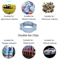 thumbnail image 3 of 10pcs 5-7MM Abrazadera de Engranaje helicoidal de chapado Baoblaze Clip de manguera de agua de combustible, 3 of 8