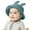 Blue, variant on Kid Fishing Safari Hat Solid Color Wide Brim Breathable Cotton Bucket Hat
