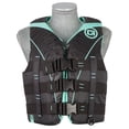 thumbnail image 4 of O'Brien Watersports Women's 3-Belt Nylon Pro Life Jacket, Fits Large 40" to 44", Aqua, 4 of 4