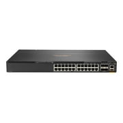 HPE Aruba 6300F - Switch - L3 - managed - 24 x 10/100/1000 + 4 x 1 Gigabit / 10 Gigabit / 25 Gigabit / 50 Gigabit SFP56 (uplink / stacking) - front and side to back - rack-mountable