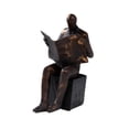 thumbnail image 4 of Lectura de la figura Lectura de la estatua Decoración de la estatua Resin Bookend Decoración Lector de libros Ornamento de escultura de libros para Hombre, 4 of 8