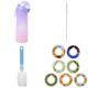 thumbnail image 1 of Botella de bebida de 650 ml sin BPA con sabor para acampar senderismo pesca color morado, 1 of 9