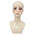 thumbnail image 4 of Cabeza de maniquí calva femenina, cabeza de peluca, accesorios de exhibición de sombreros de cosmetología, cabeza de maniquí, cabeza de maniquí para, 4 of 8