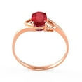 thumbnail image 4 of Galaxy Gold 14K Solid Gold 1.15 Carat Natural Ruby Oval Cut Ring for Women - Rose Gold Fine Jewelry, 4 of 6