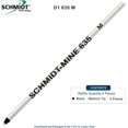 thumbnail image 2 of Schmidt 635 D1 Mine Ballpoint Refill - Black Ink (Medium Tip 0.7mm) - Pack of 4, 2 of 3
