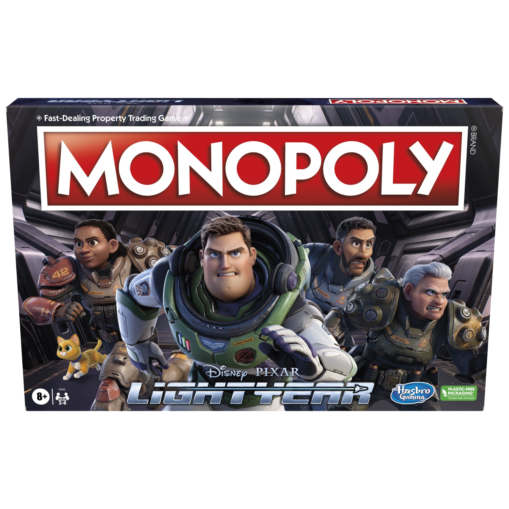 Monopoly: Disney and Pixar's Lightyear Edition Board Game for Families and  Kids