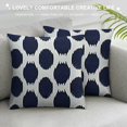 thumbnail image 3 of Navy Blue Nautical Anchors Throw Pillow Covers , Geometric Blue Dots Cushion Cover Square Pillowcase Outdoor for Sofa Couch Patio Home Decor, 3 of 5