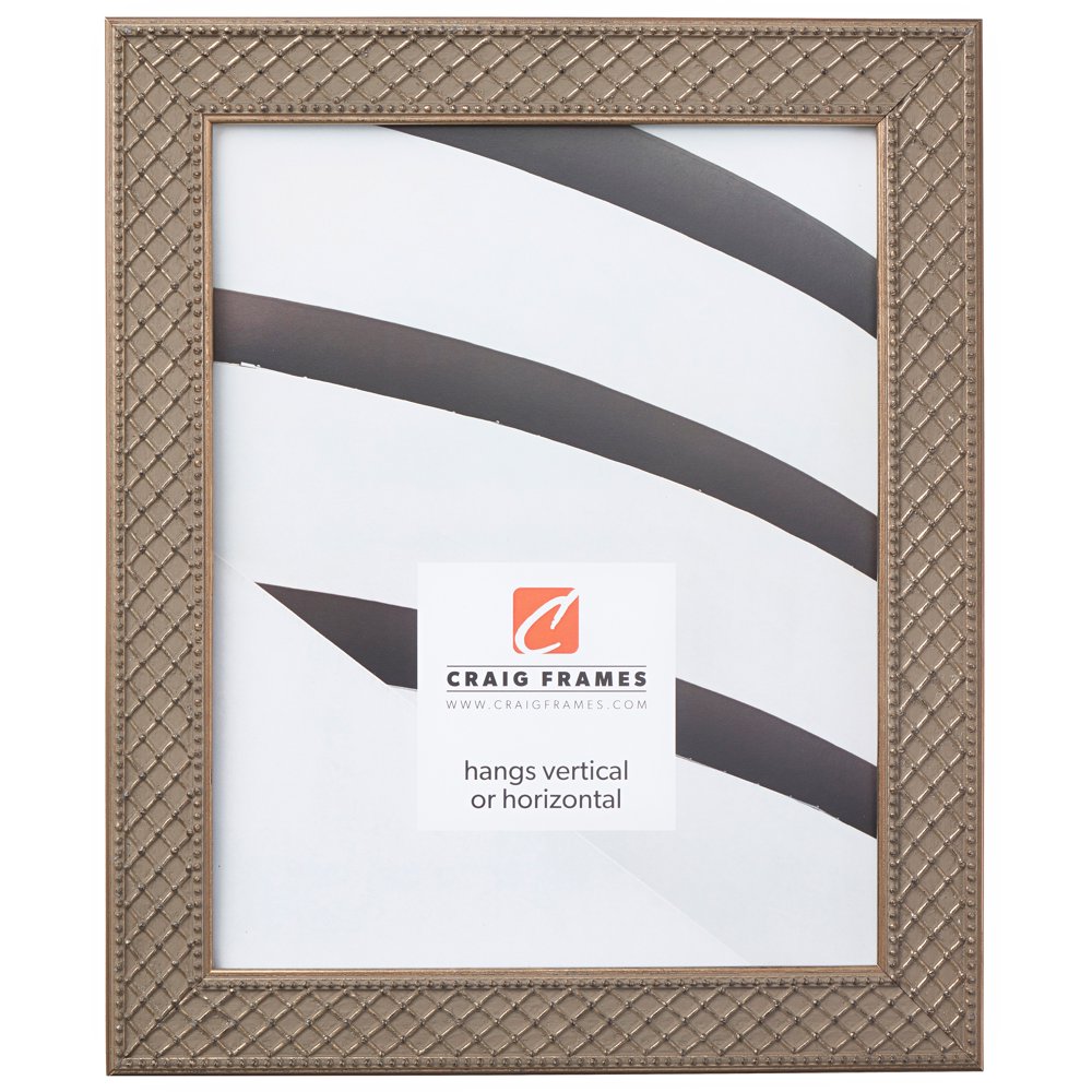 Craig Frames Lenox, 19x25 inch Picture Frame, Antique Silver Solid Wood