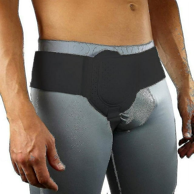 Cinturón para hernia inguinal para hombres, braguero de soporte para hernia inguinal del lado izquierdo o derecho después de la cirugía