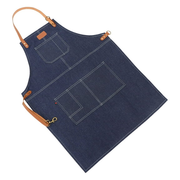 PBPBOX Coffee Shop Apron Denim Blue Practical Apron For 1Pack