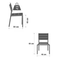 thumbnail image 2 of Silla para Jardín de Aluminio Resistente NATERIAL  ORION BETA II, 2 of 7
