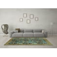 thumbnail image 3 of Ahgly Company Indoor Rectangle Abstract Light Blue Modern Area Rugs, 8' x 12', 3 of 4