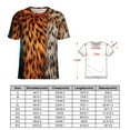 thumbnail image 2 of Leopard Print Pattern Womens Tops Women's Fashion Casual Short Sleeve Flower Print Round Neck Pullover Top Blouse, 2 of 6