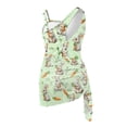 thumbnail image 5 of Whosucclay Bunny Rabbit Print Girls One Piece Swimsuits for Summer Beach, Quick Dry Removable Bra Girls' One Piece Swimsuit with Cover Up, 11-12 Years Old, 5 of 9