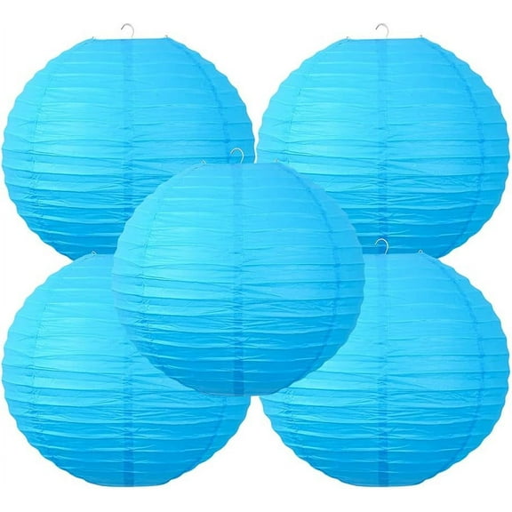Chinese Style Paper Lanterns, Set of 5, Suitable for Party Decoration