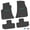 Black w/ Green Insert, variant on Flextread Floor Mats for 11-24 Dodge Challenger RWD - Mopar Licensed Factory Fit - Black w/ White T/A Insert - Custom Vintage - 100% Made in USA