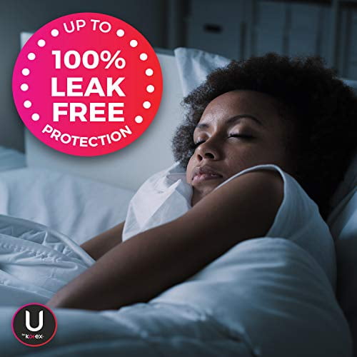 U By Kotex AllNighter Ultra Thin Overnight Pads with Wings, Extra Heavy  Flow, 20 Ct 