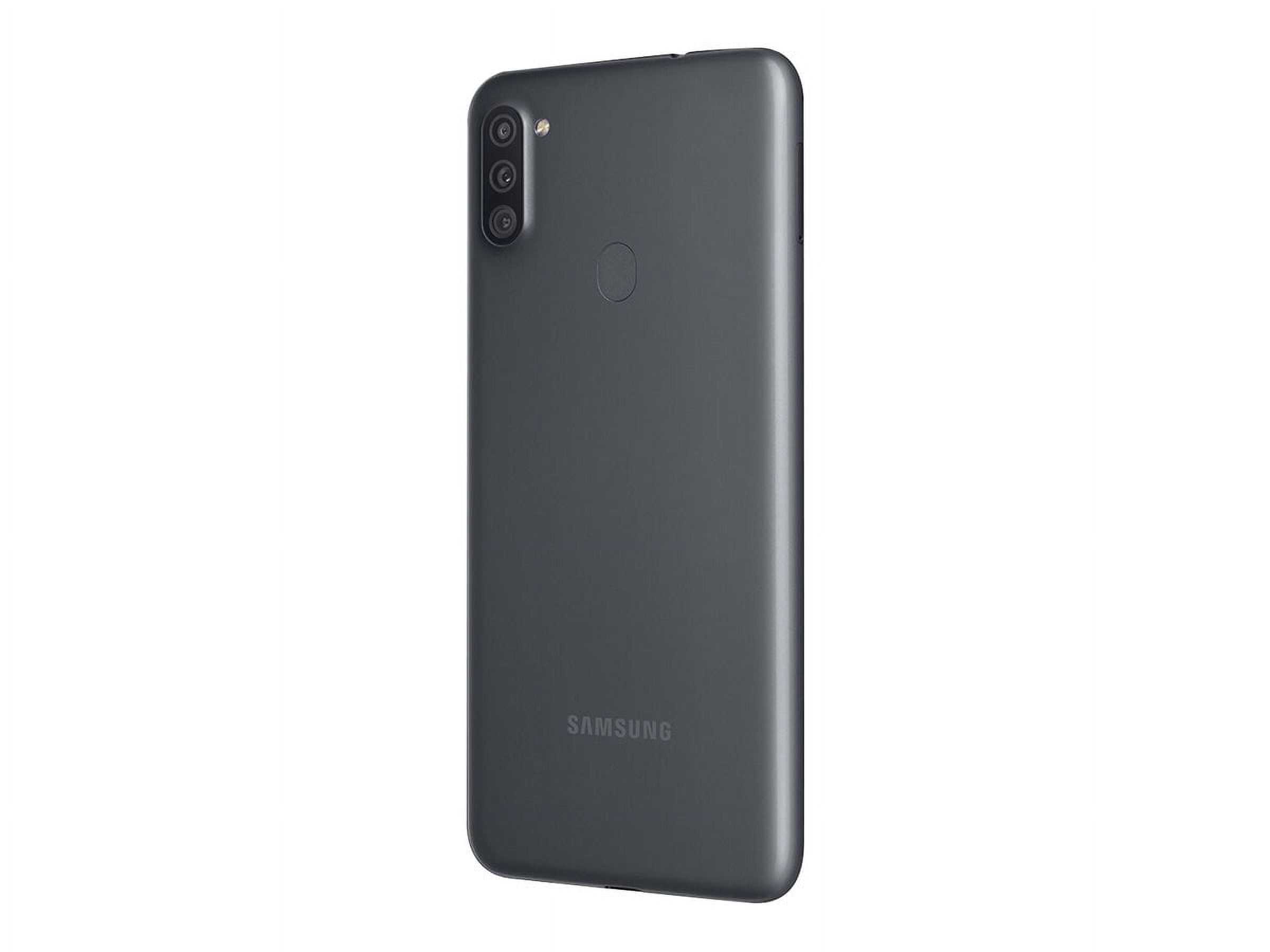 Samsung Galaxy A11 - Smartphone - 4G LTE - 32 GB - microSD slot - 6.4" - 1560 x 720 pixels - PLS TFT - RAM 2 GB (8 MP front camera) - 3x rear cameras - Android - U.S. Cellular - black