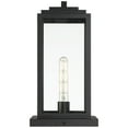 thumbnail image 6 of John Timberland Modern Outdoor Pier Mount Light Matte Black 17" Clear Glass Shade for Post Exterior Barn Deck House Porch Yard, 6 of 8