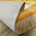 thumbnail image 5 of Ambesonne Tropical Place Mats Set of 4, Wooden Deck Sunset, Standard Size, Orange Brown, 5 of 6