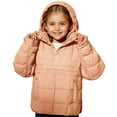 thumbnail image 2 of Ruyang Quilted Puffer Jacket for Girls Winter Lightweight Hooded Pullover Coat Button Windproof Warm Trendy Down Outwear, 2 of 7