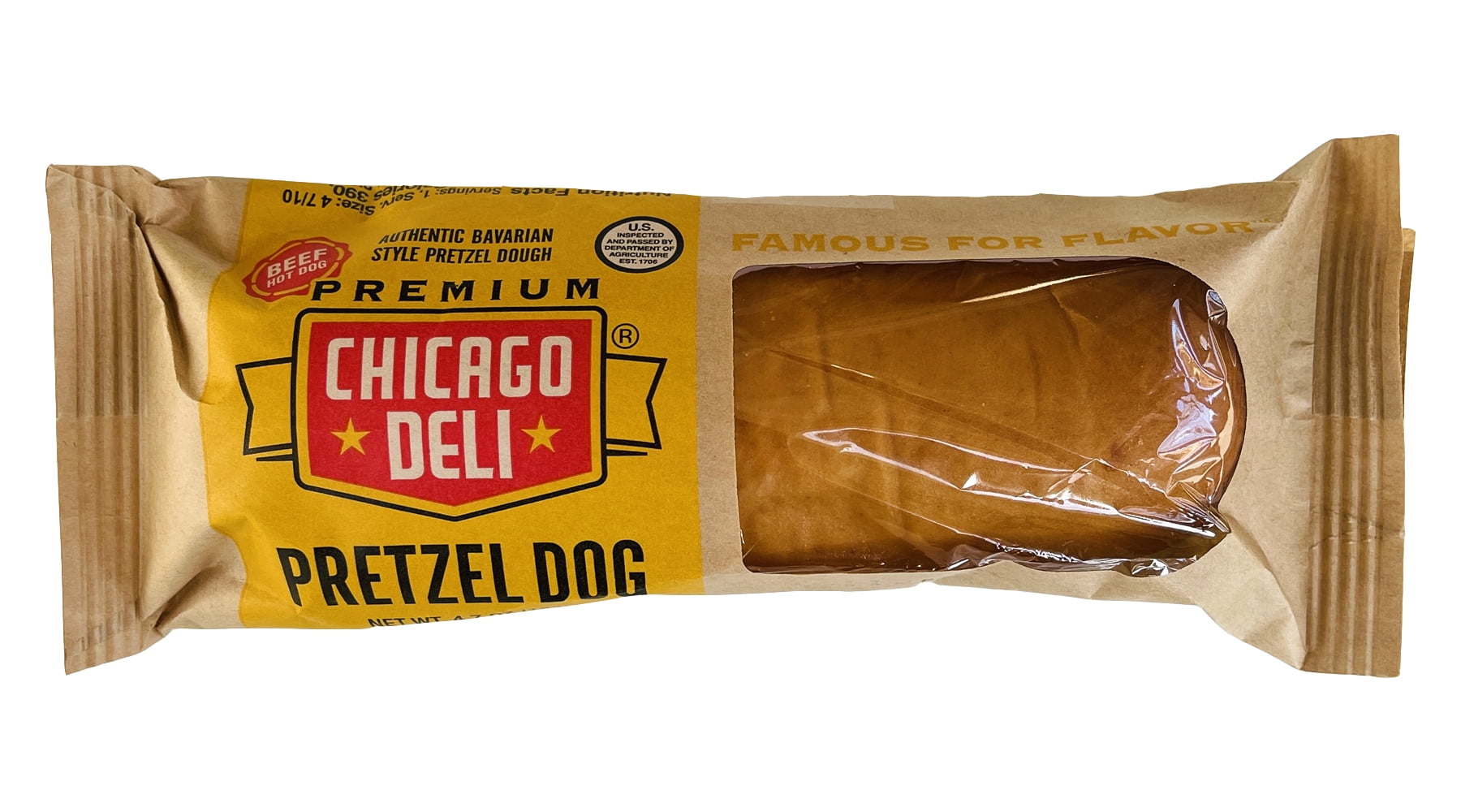 Chicago Deli Beef Pretzel Dog, 4.7oz (Frozen)
