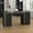 Black and Gold, variant on DreamCurship 58 inch Executive Desk with Drawers, Computer Desk with 7 Drawers, Home Office Desk for Work Study Writing, White and Gold