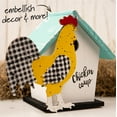 thumbnail image 5 of (2 pack) Plaid Surfaces Layered Wood Shape, Rooster, 5 of 8