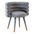 thumbnail image 1 of TOV Furniture Betty 19.9" Transitional Velvet Dining Chair in Gray, 1 of 6