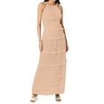 thumbnail image 1 of Ladies' Ruffled Top & Long Cake Skirt Set - Lace Fabric - Sexy Versatile Solid Color Design, 1 of 4