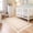 beige, variant on Scalloped Area Rug,Low Pile Non Slip Rug, Ultra Thin Solid Non Shedding Carpet, Modern Decor Rug for Living Room Bedroom Dining Room Office