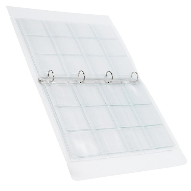 Badge Storage Book, Photo Sorting Transparent Collection Book Transparent Binder Storage Folder For Photos For Coins For Badges Shell + 6 Hole Inner Page,Shell + 9 Hole Inner