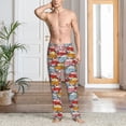 thumbnail image 2 of Kdxio Cute Cars Pattern Men's Pajama Pants, Elastic Waist with Drawstring and Pockets, Comfortable Loungewear-3X-Large, 2 of 6