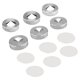 thumbnail image 1 of Juego de 4 almohadillas para pies de soporte de aislamiento de altavoces de audio de alta fidelidad de Acero inoxidable 23,5 mm yuxing color plateado, 1 of 5